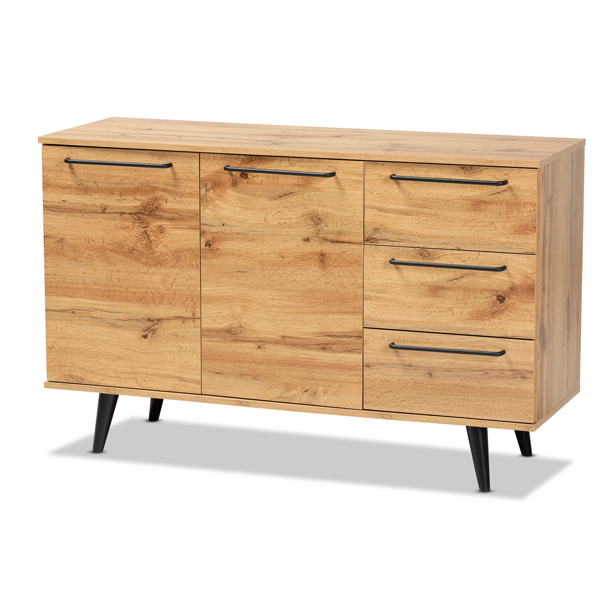 Baxton Studio Radley Modern and Contemporary Transitional Oak